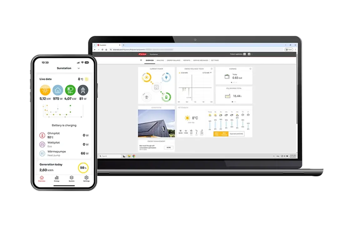 Suivi de la production solaire Fronius Suivi de la production solaire Fronius